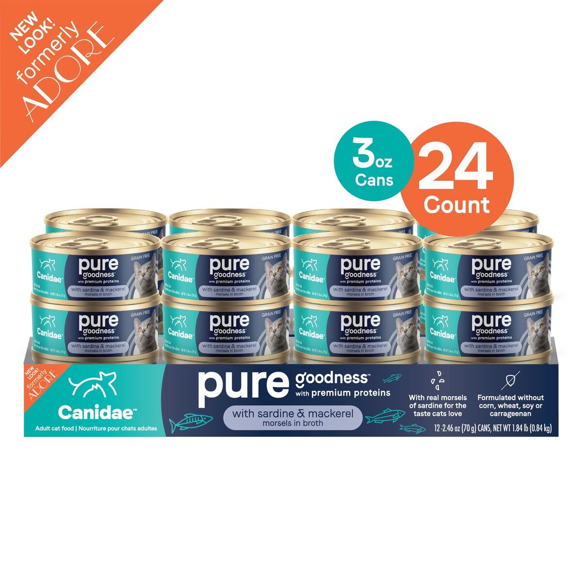 CANIDAE Adore Grain-Free Sardine and Mackerel in Broth Canned Cat Food