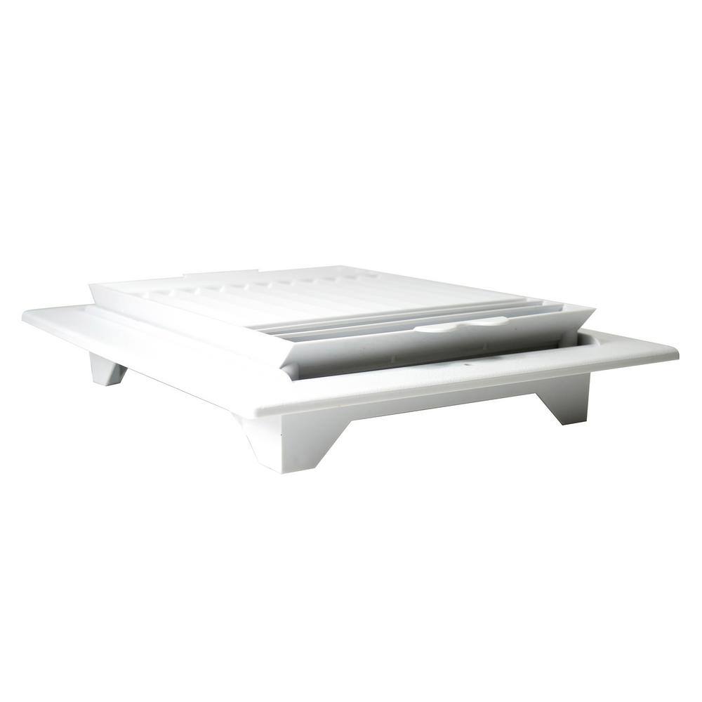 10 in. x 8 in. Plastic Ceiling Register in White RGC108