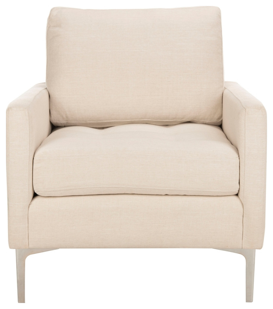 Joyce Linen Blend Arm Chair   Contemporary   Armchairs And Accent Chairs   by V.S.D Furniture  Houzz