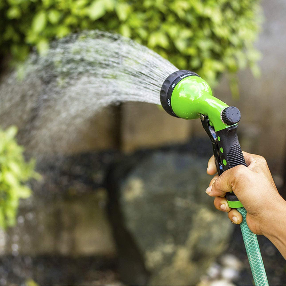 Lawnite Garden Heavy-Duty Nozzle， Comfort-Grip 8 Different Spray Patterns for Watering Lawns， Washing Cars and Pets