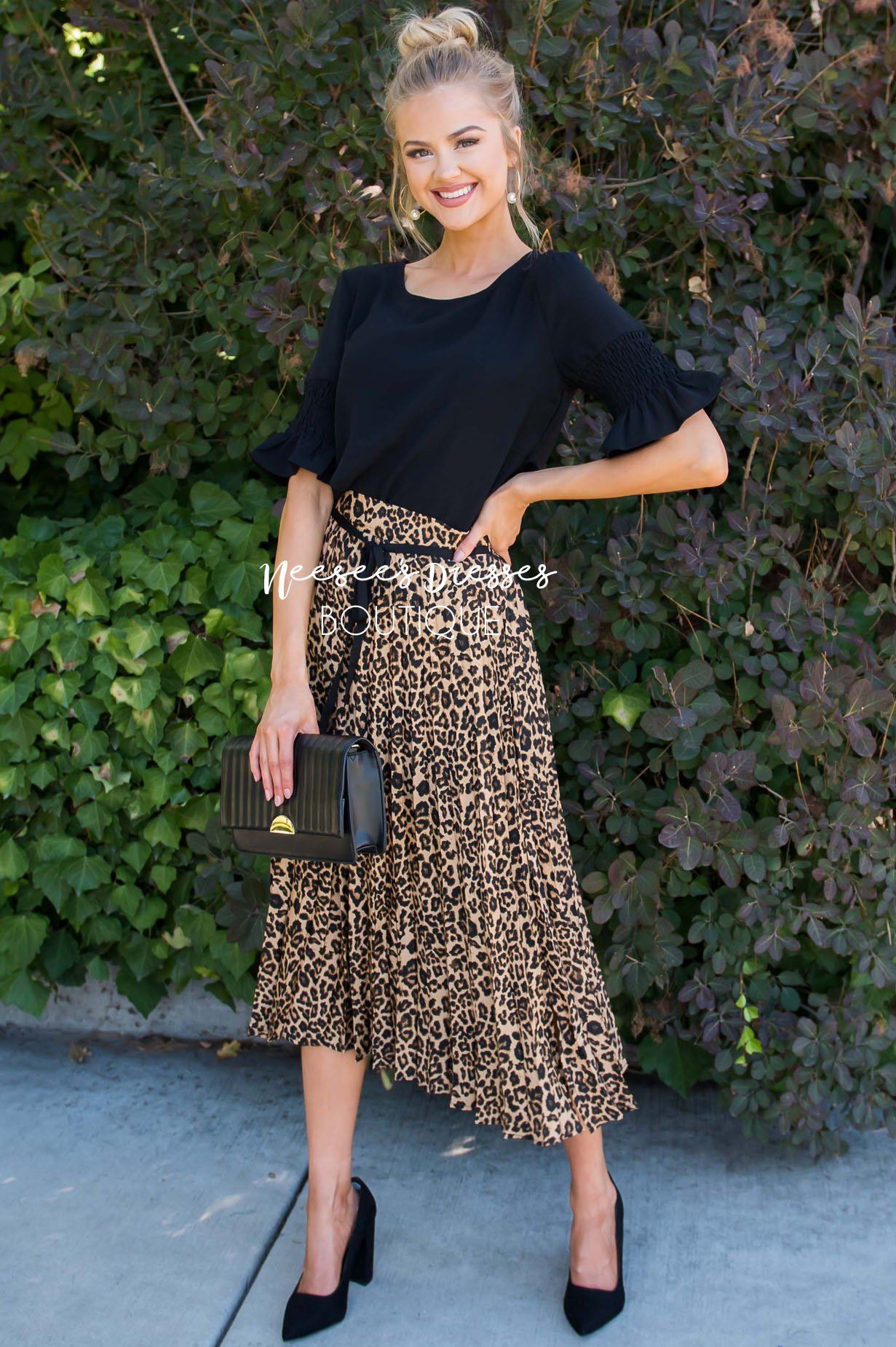 Lovely in Leopard Skirt