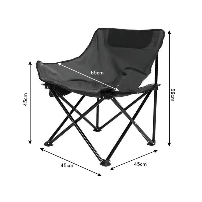 Customize green Moon Chair Folding Outdoor Chair Camping beach Chair for hiking camping