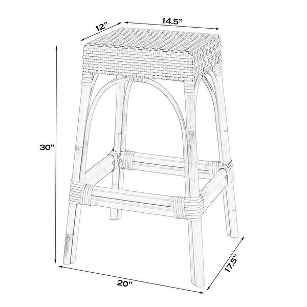 Robias Rectangular Rattan 30