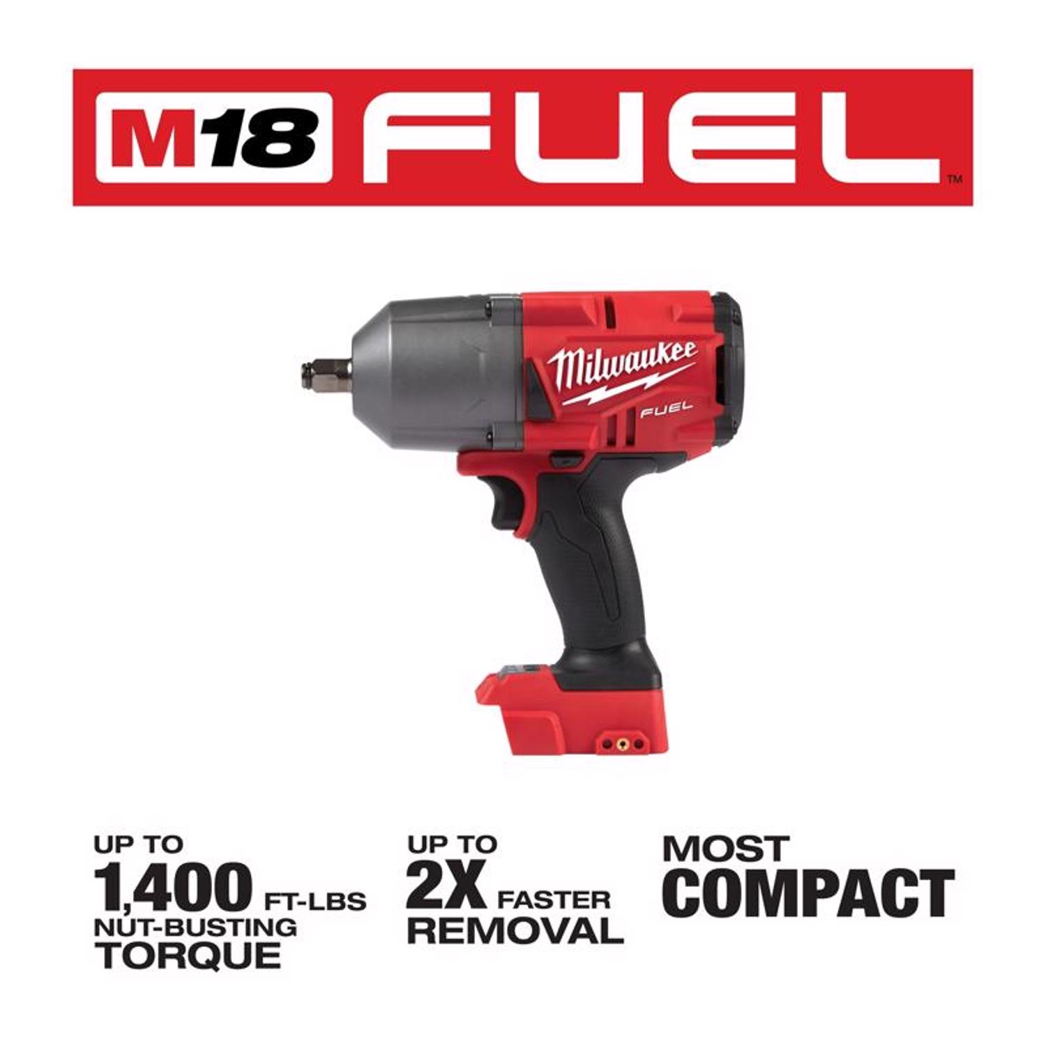 MW M18 FUEL 18 V 1/2 in. Cordless Brushless High Torque Impact Wrench Tool Only