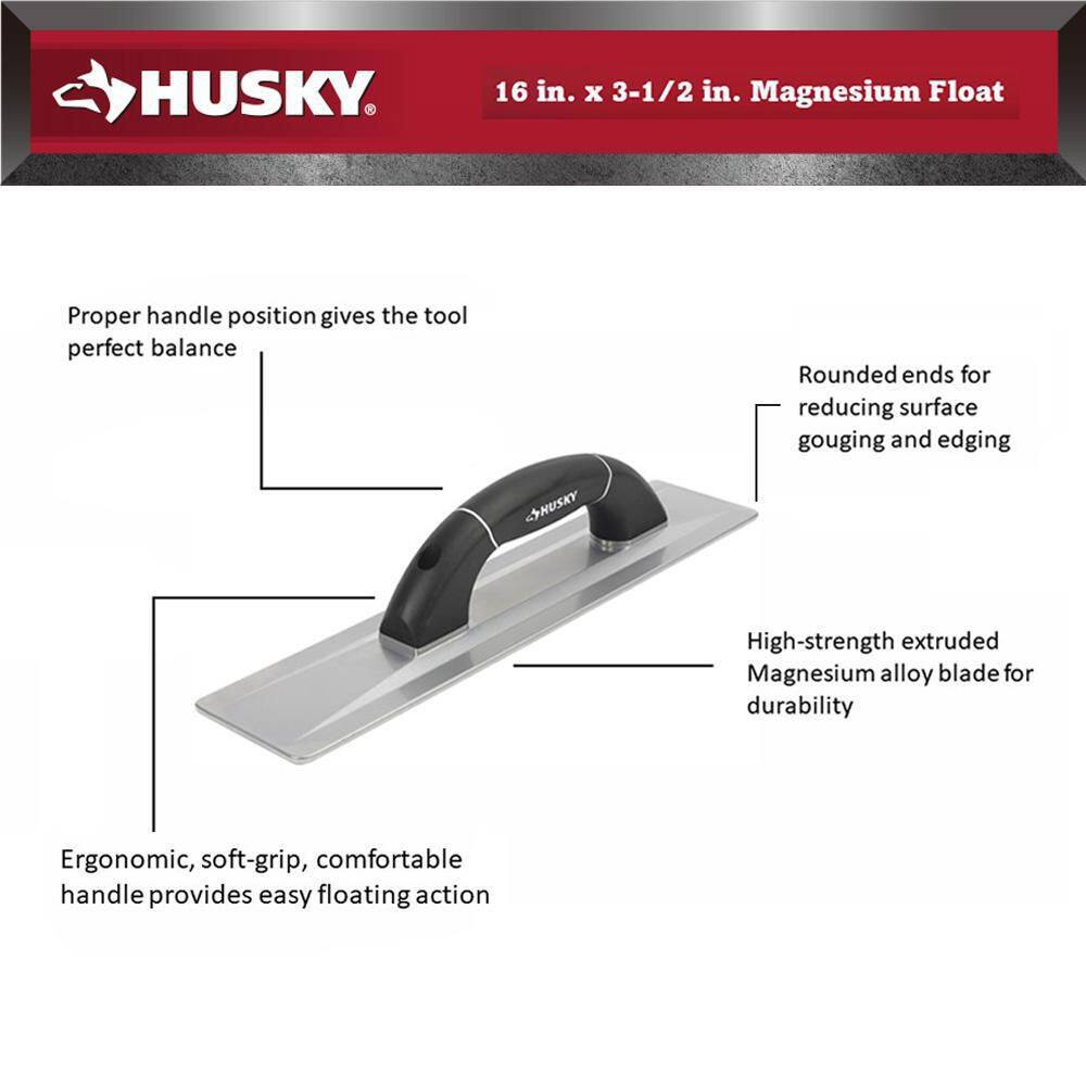 Husky 16 in. x 3-12 in. Magnesium Float 57501