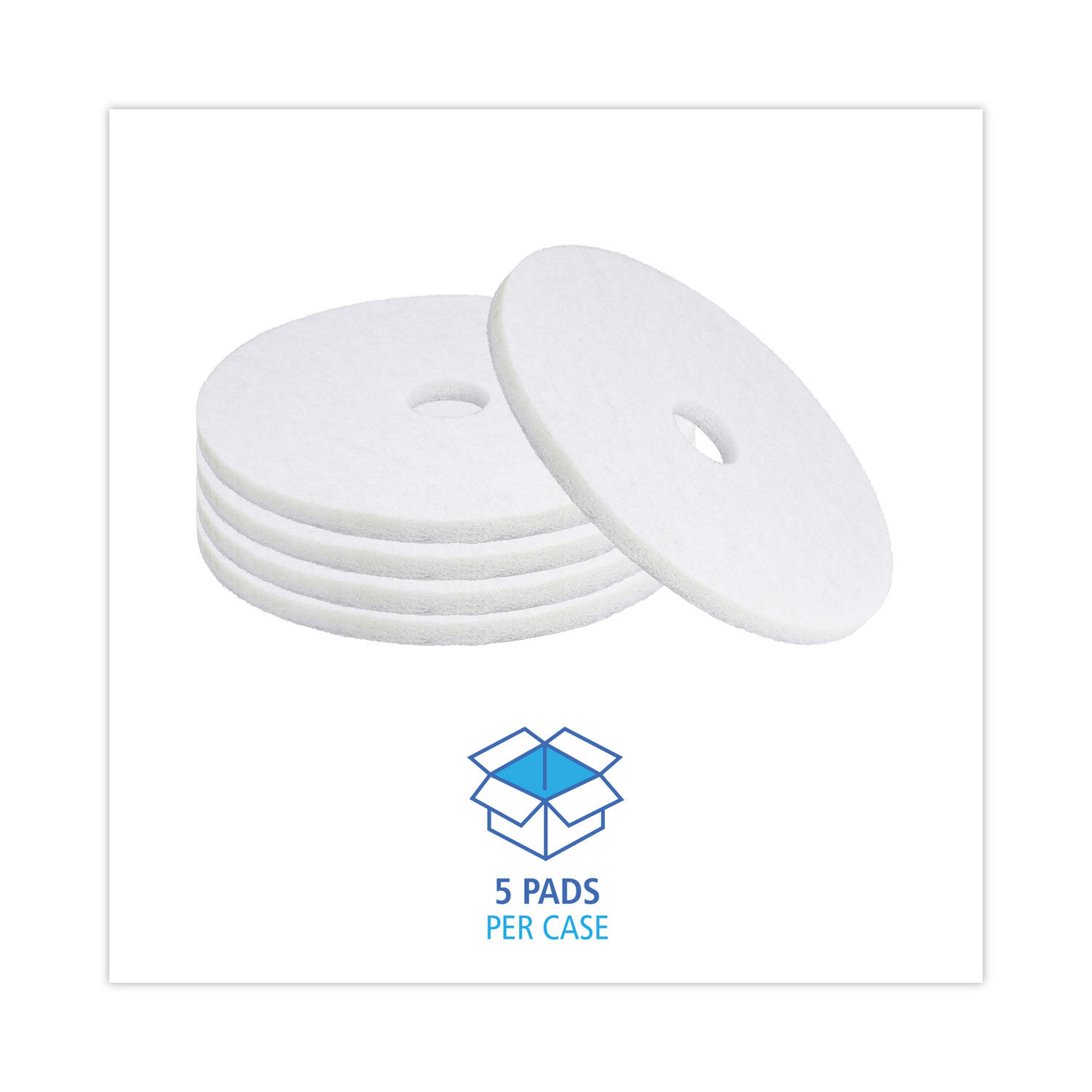 Polishing Floor Pads by Boardwalkandreg; BWK4019WHI