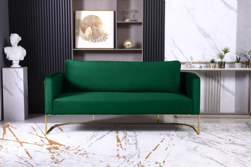 Casa Velvet Upholstered   Contemporary   Sofas   by Meridian Furniture  Houzz