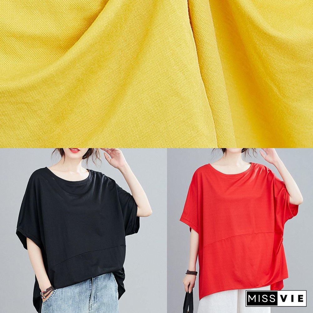 French o neck Batwing Sleeve women blouses Neckline yellow blouse