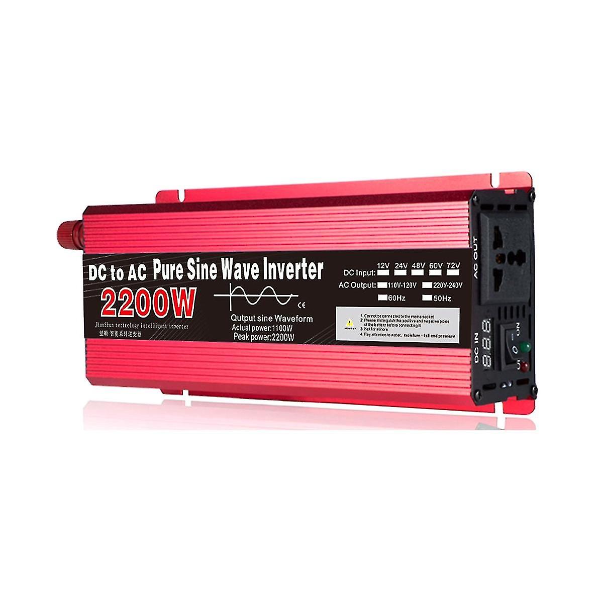 Pure Sine Wave Inverter Photovoltaic 24v To Ac 220v 2200w Transformer Power Converter Solar Inverte