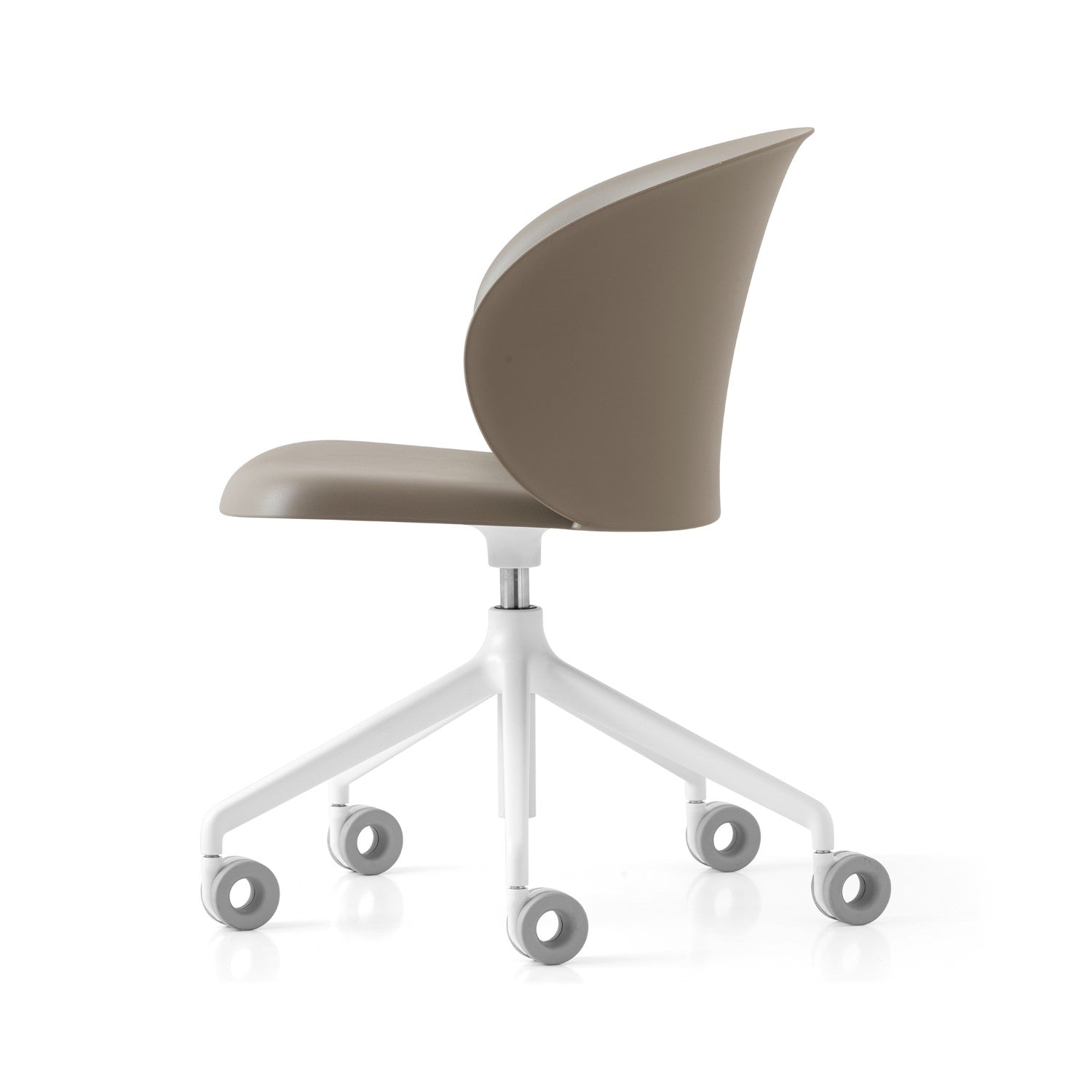 Tuka Indoor/Outdoor Optic White Base Swivel Office Chair