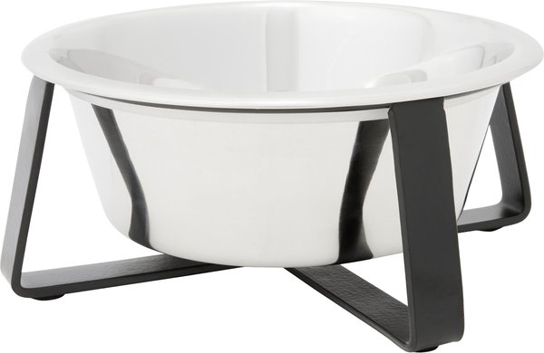 Frisco Black Iron Non-Skid Stainless Steel Dog and Cat Bowl