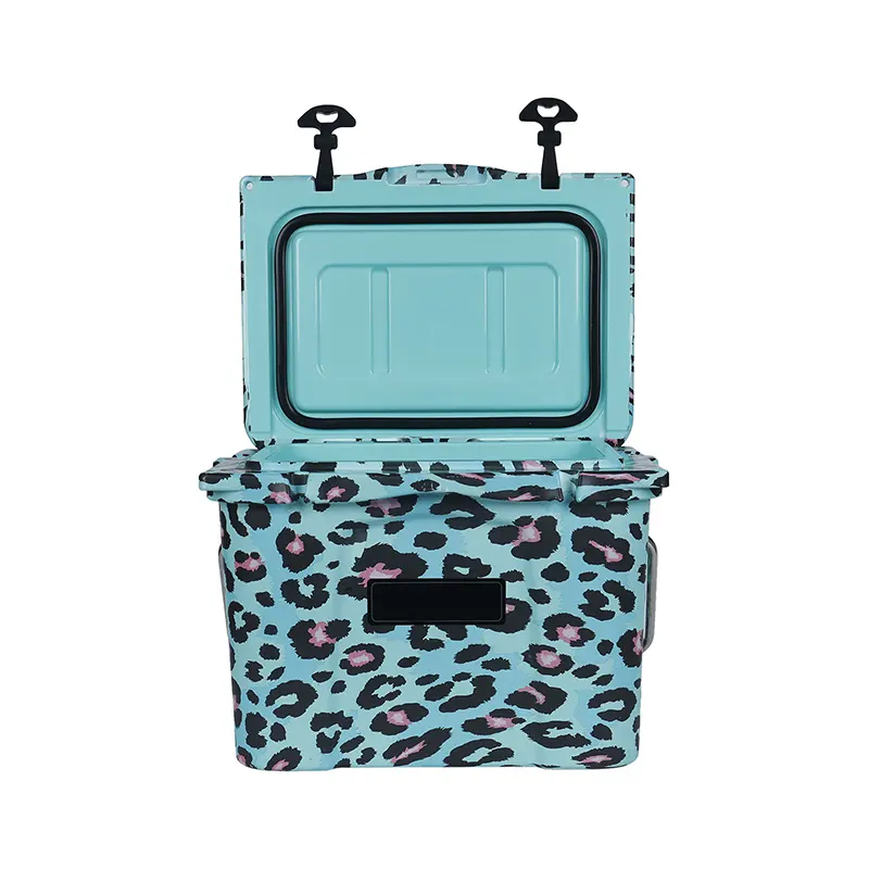 Ben Fan 25L Outdoor custom design leopard print ice coolers LLDPE hard cooler box camping