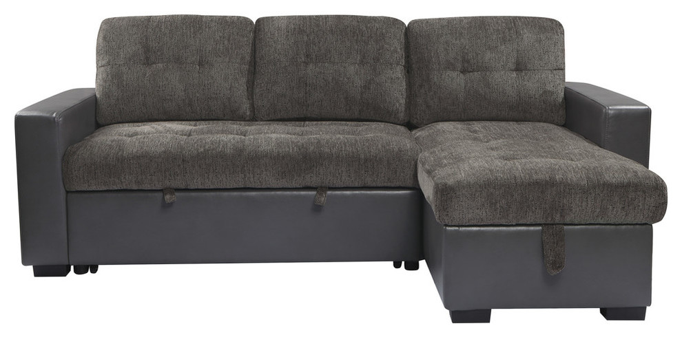 Fairhope 2pcs Sectional sofa  Brownish gray color   Transitional   Sectional Sofas   by Lexicon Home  Houzz