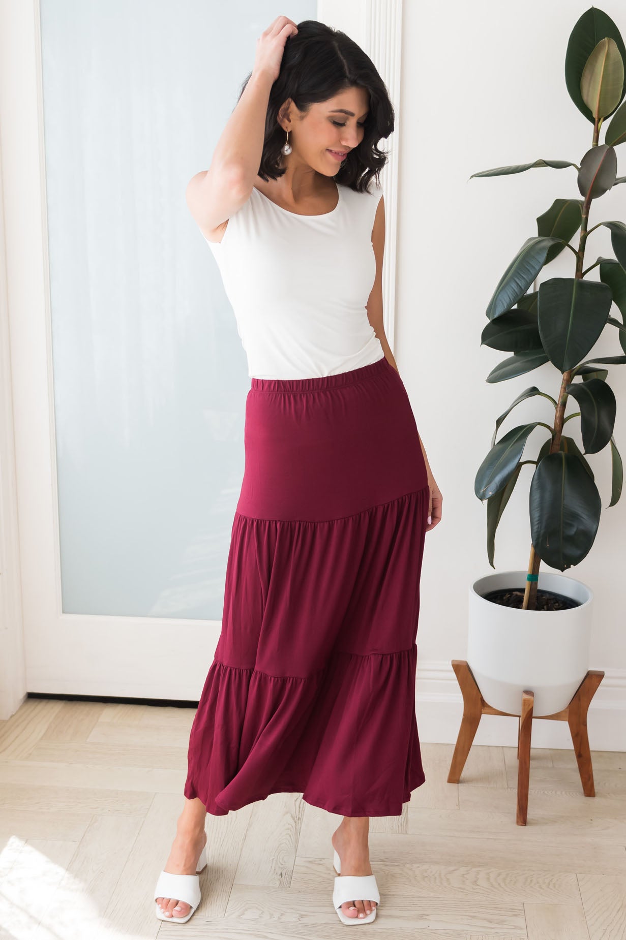 Autumn Delight Modest Maxi Skirt