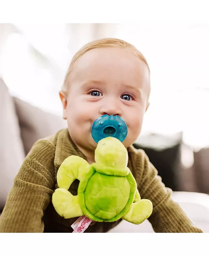 Wubbanub 0 to 6m Infant Pacifier - Green Turtle