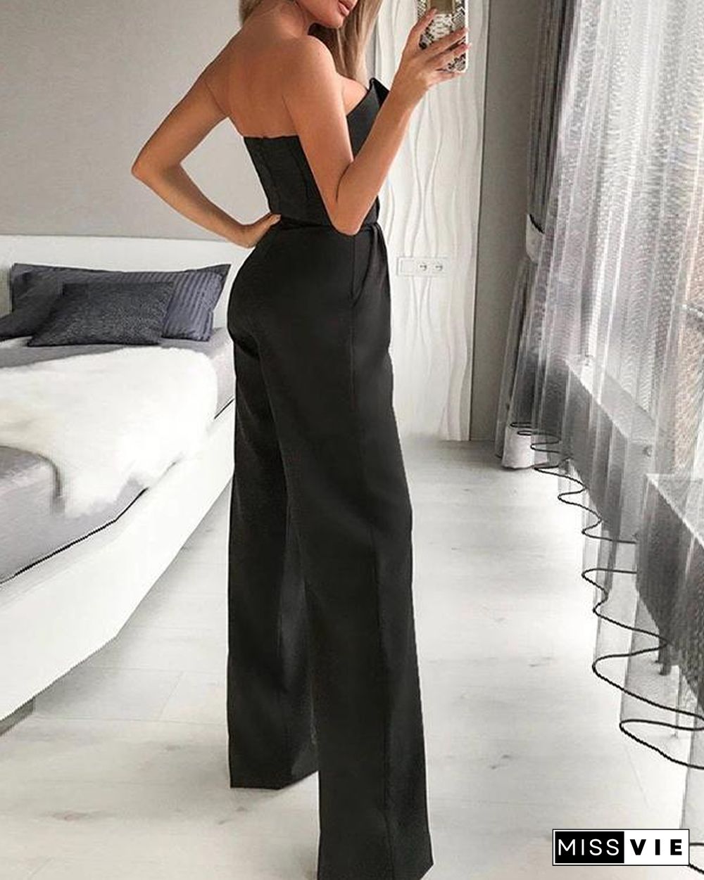 Women Formal Wide Leg Jumpsuit