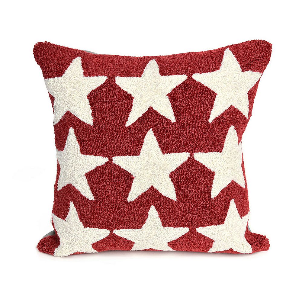 Liora Manne Frontporch Stars Indoor Outdoor Throw Pillow