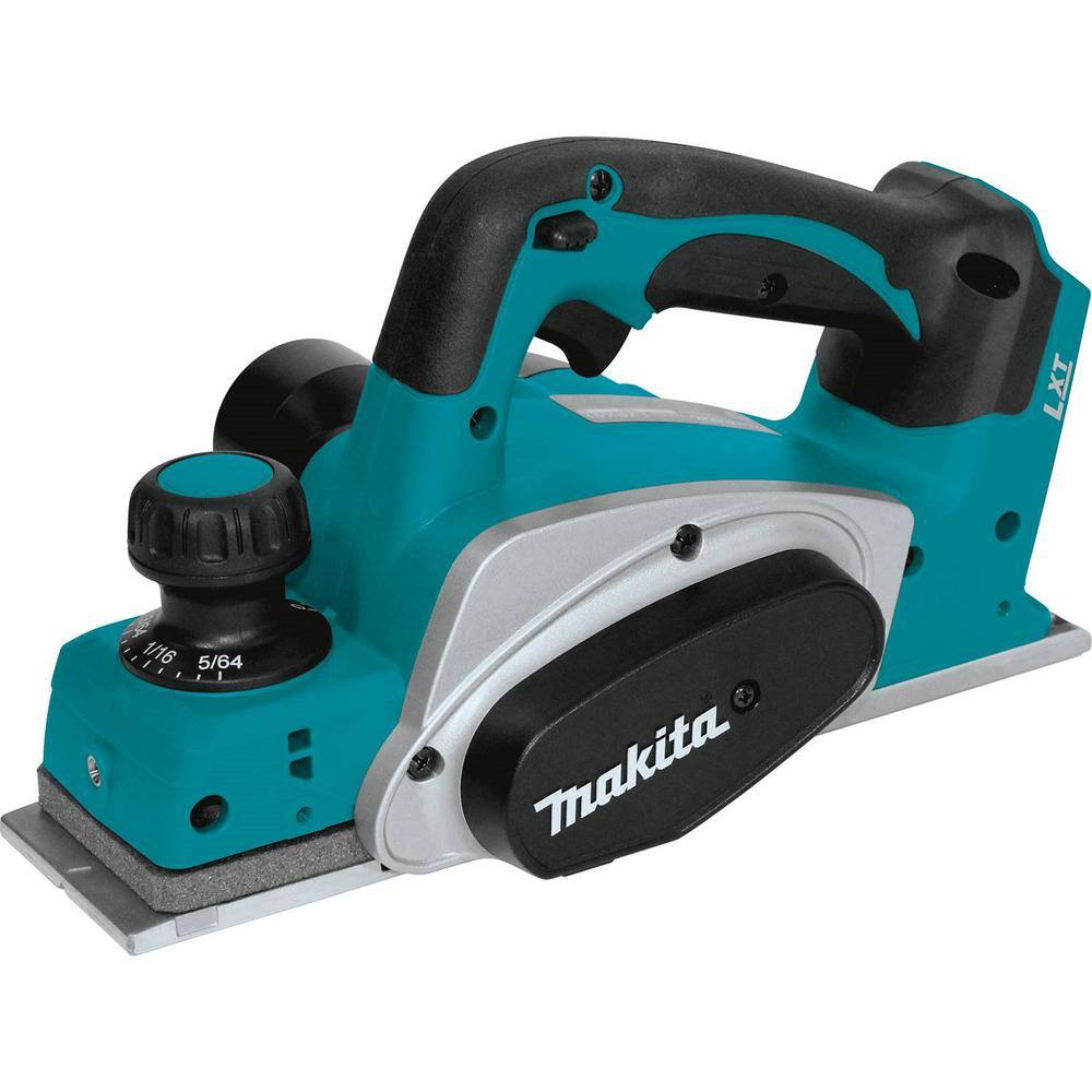 Makita 18V LXT Lithium-Ion Brushless Cordless 4-12 in.5 in. X-LOCK Angle Grinder with 18V LXT 3-14 in. Cordless Planer XAG25Z-XPK01Z