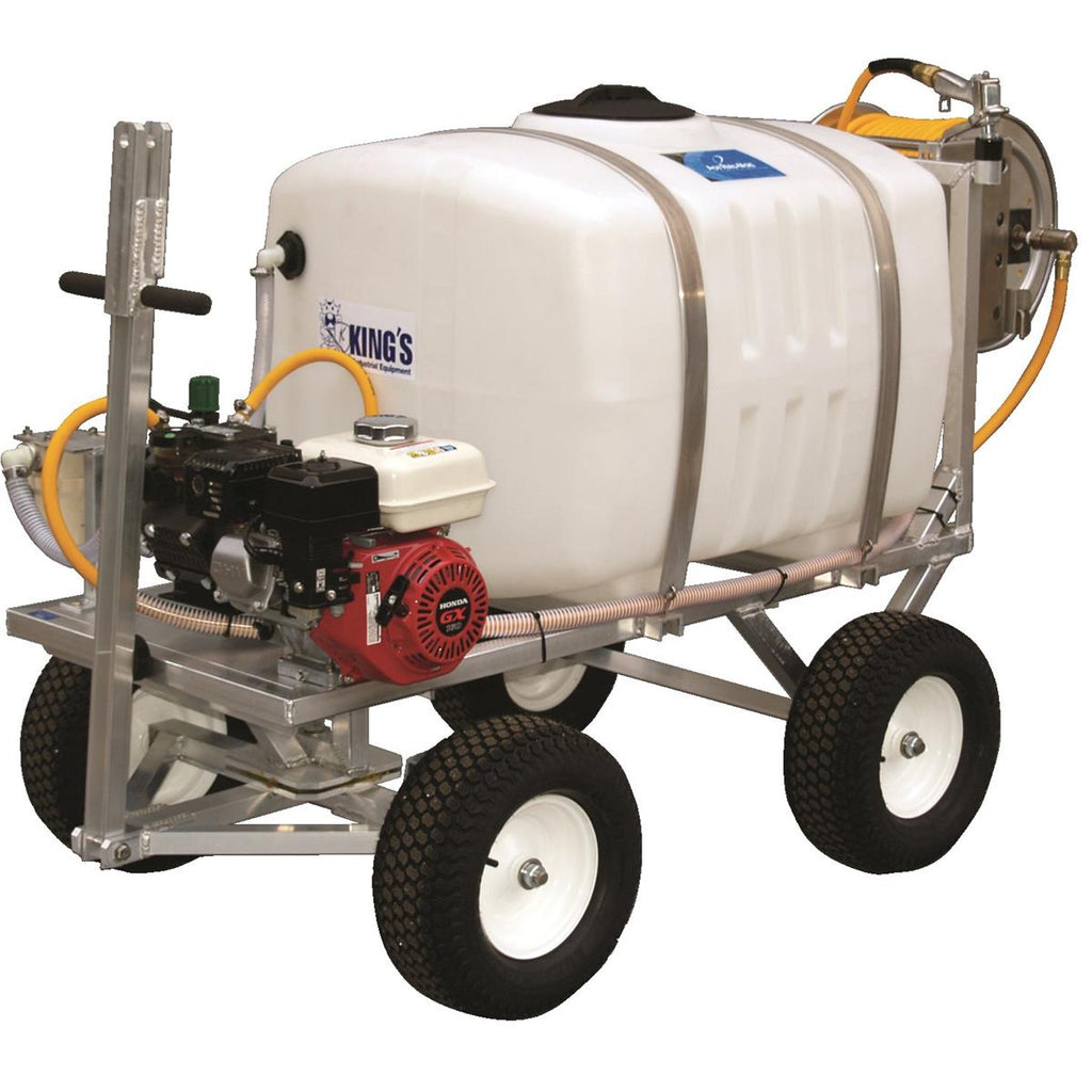 Kings 100 Gallon 4-Wheel Trailer Sprayer with Hose Reel