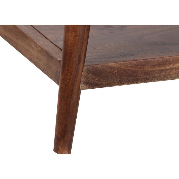 Porter Designs Portola Transitional Solid Acacia Wood Coffee Table， Brown