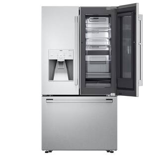 LG STUDIO 24 cu. ft. French Door Refrigerator with Instaview Door-in-Door Craft Ice Maker in PrintProof Stainless Counter Depth SRFVC2416S