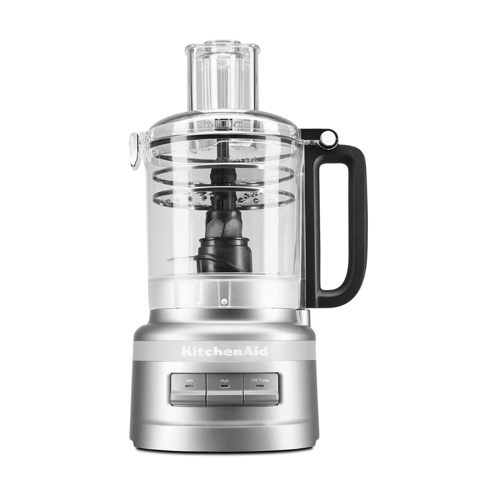 KitchenAid KFP0918CU Easy Store Food Processor， Size 9 Cup， Contour Silver