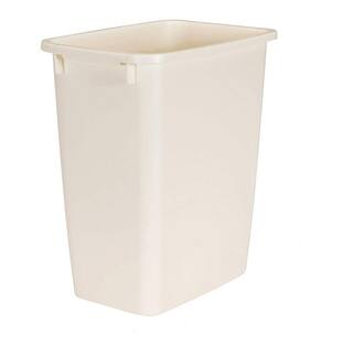 Rubbermaid 21 Qt. Bisque Kitchen Bathroom and Office Wastebasket Trash Can FG280500BISQU