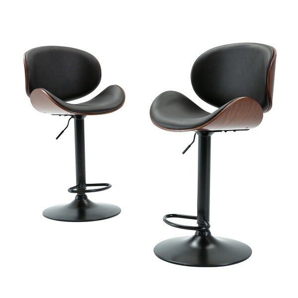 Adjustable Bar Stools Upholstered Swivel Barstool - 20.09*20.47*37.8 (Set of 2)