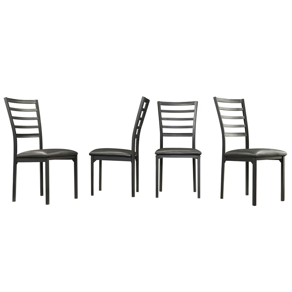 Darcy II Espresso Contoured Metal Dining Chairs (Set of 4) by iNSPIRE Q Bold