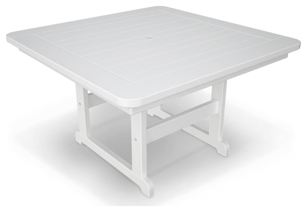 Polywood Park 48 quotSquare Table   Beach Style   Outdoor Dining Tables   by POLYWOOD  Houzz