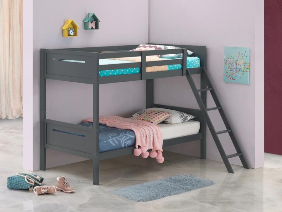 Littleton Twin/Full Bunk Bed With Ladder