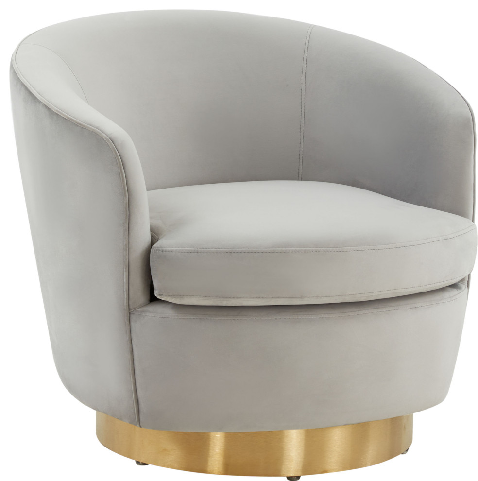 Annalee Swivel Chair   Contemporary   Armchairs And Accent Chairs   by HedgeApple  Houzz