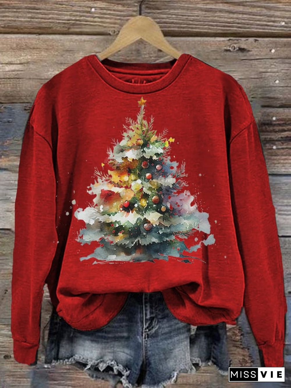 Women's Christmas Casual Printed Sweatshirt