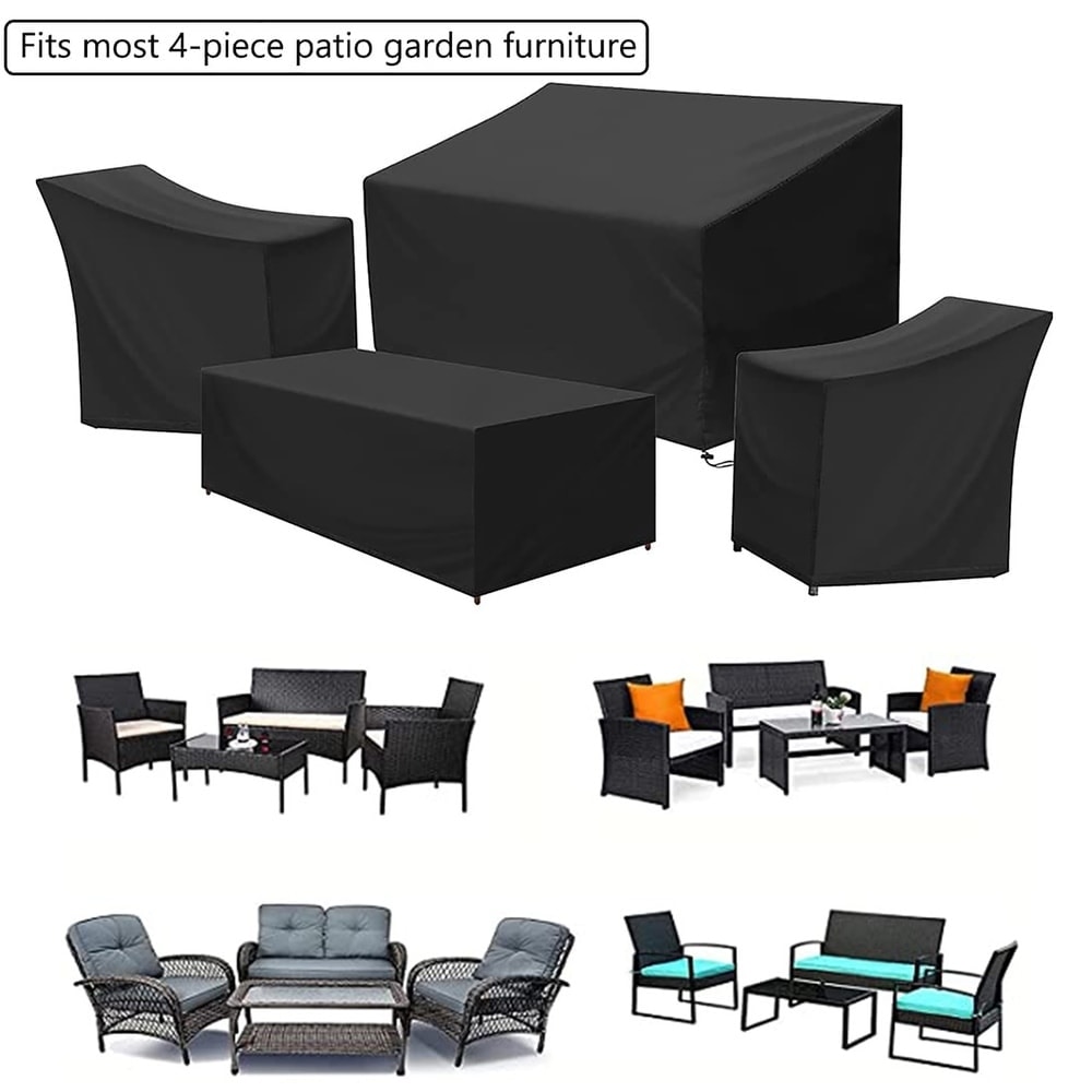 Outdoor Patio Furniture Covers 4 Piece Set Furniture Cover Waterproof