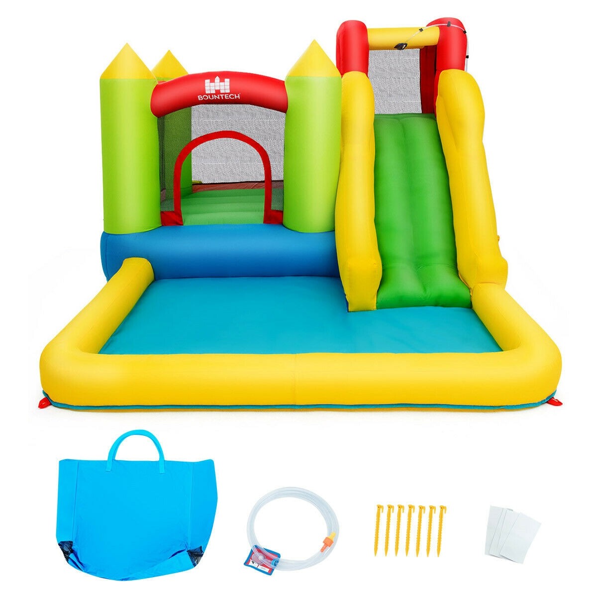 Inflatable Water Slide, Kids Bouncer with Slide