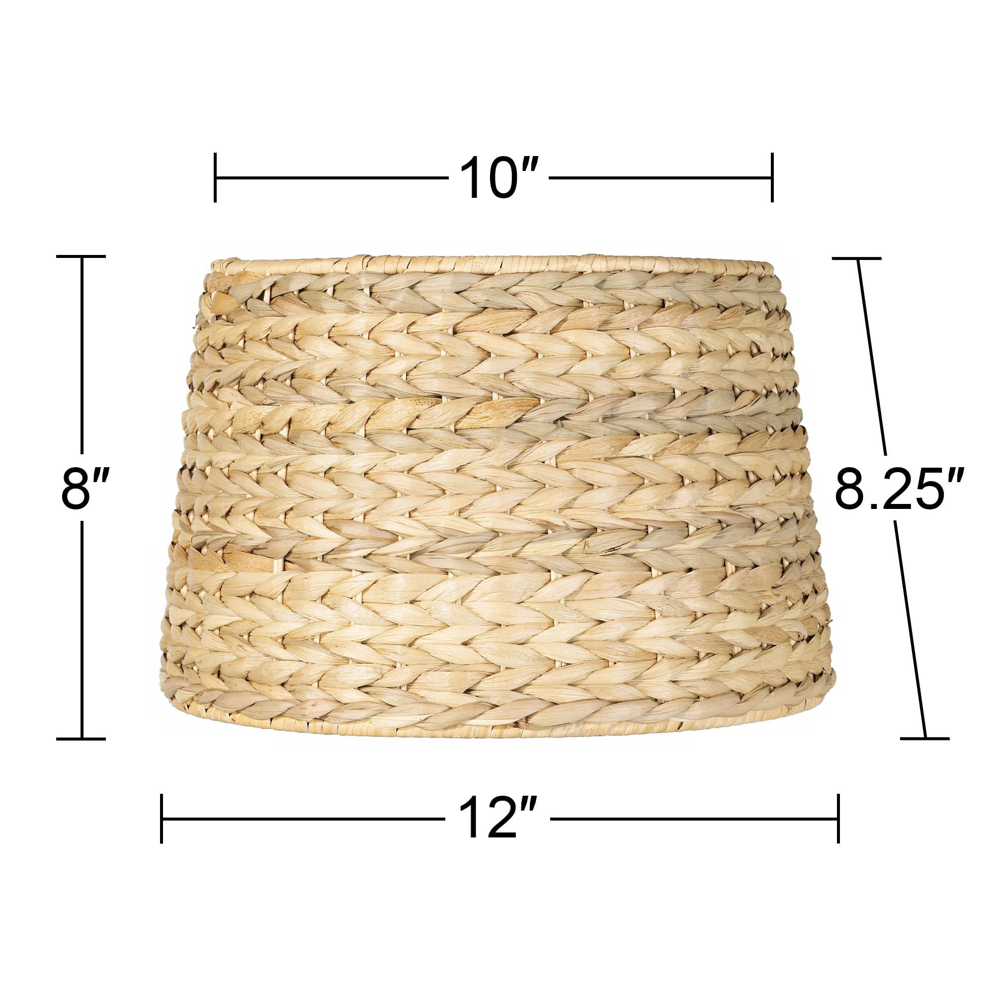 Brentwood Woven Seagrass Small Drum Lamp Shade 10