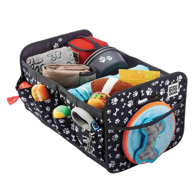 Dogssentials Collapsible Storage Organizer With Built in Waste Bag Dispenser amp 1 Bag Roll