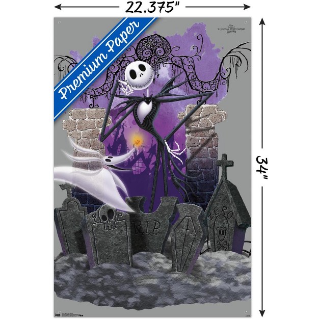 Trends International Disney Tim Burton x27 s The Nightmare Before Christmas Jack And Zero Unframed Wall Poster Prints