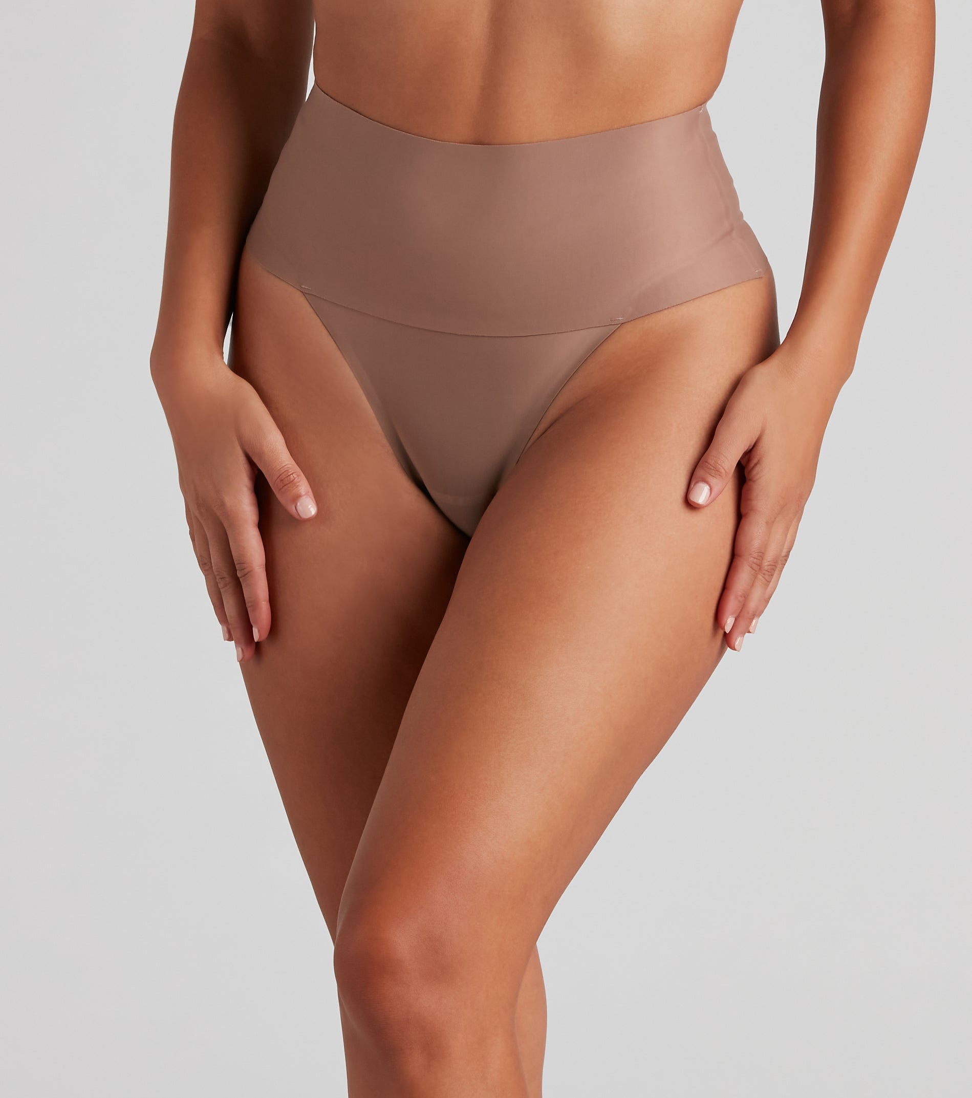 PLACEHOLDER - Sleek And Seamless Mid-Rise Shaper Thong