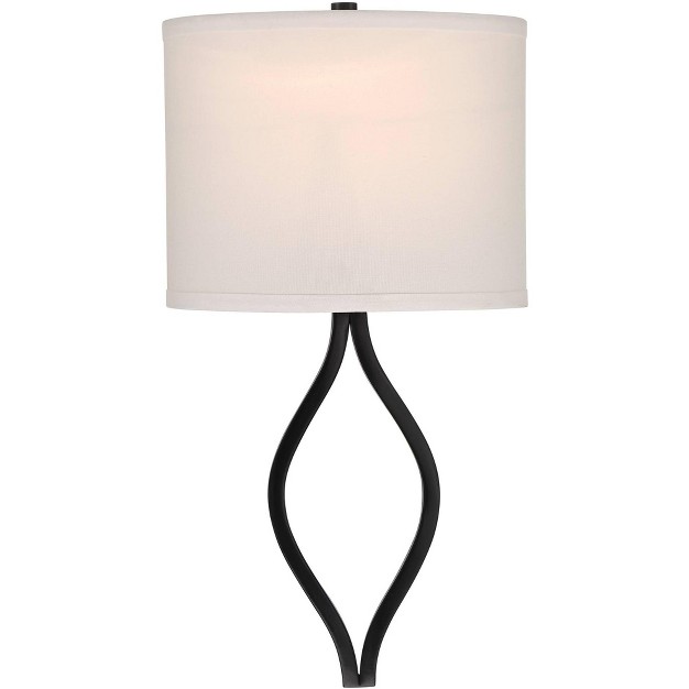 High Black Half Moon Wall Sconce