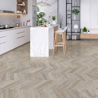 Lifeproof Chevron Lake Jasper Ash 12 MIL x 12 in. W x 28 in. L Click Lock Waterproof Luxury Vinyl Plank Flooring (18.9 sqftcase) I0512784LC