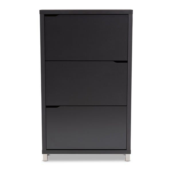 Copper Grove Zdolbuniv Dark Grey Shoe Cabinet with 6 Fold - - 28046200