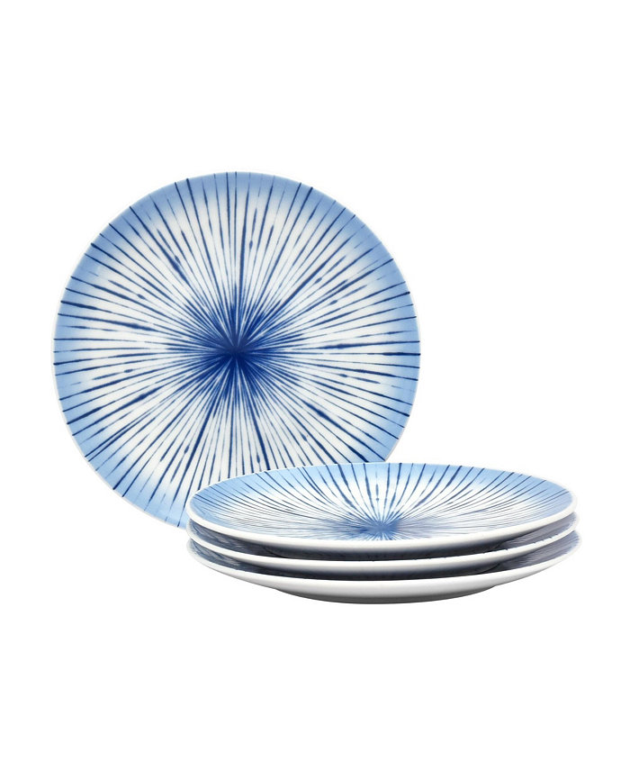 Noritake Hanabi Set 4 Coupe Salad Plates