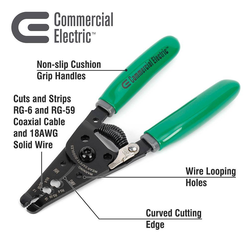 Commercial Electric Coaxial Cable Stripper CE70808