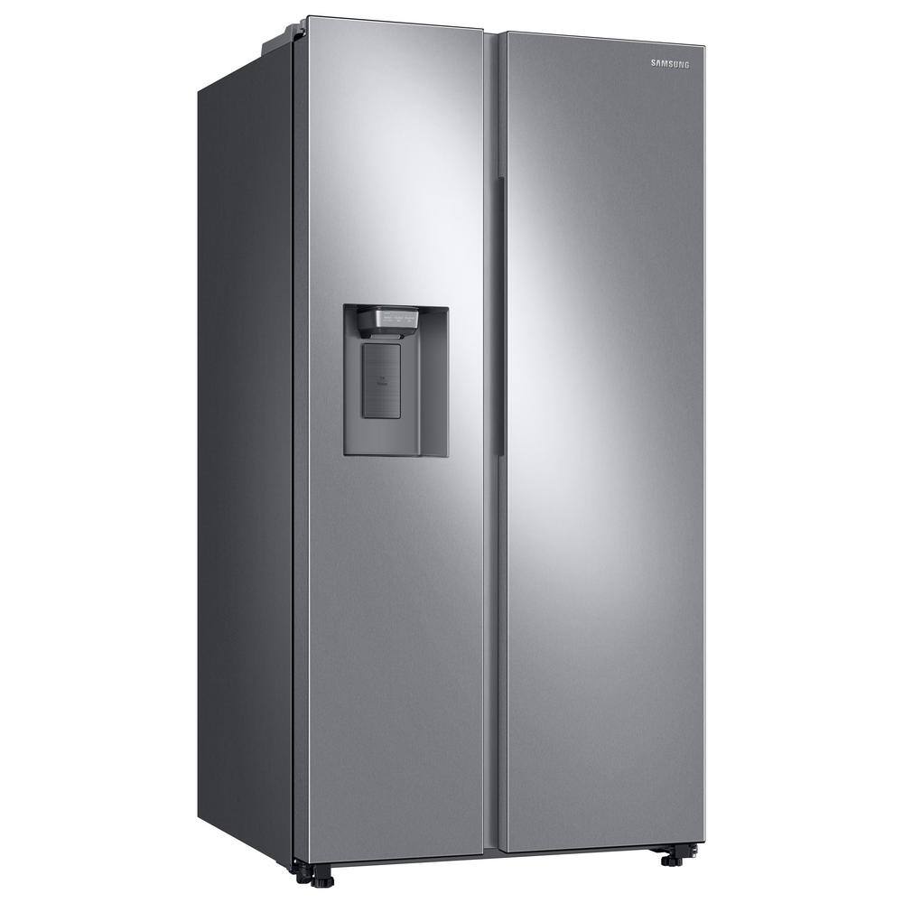  36 in. 27.4 cu. ft. Side by Side Refrigerator in Fingerprint-Resistant Stainless Steel Standard Depth RS27T5200SR