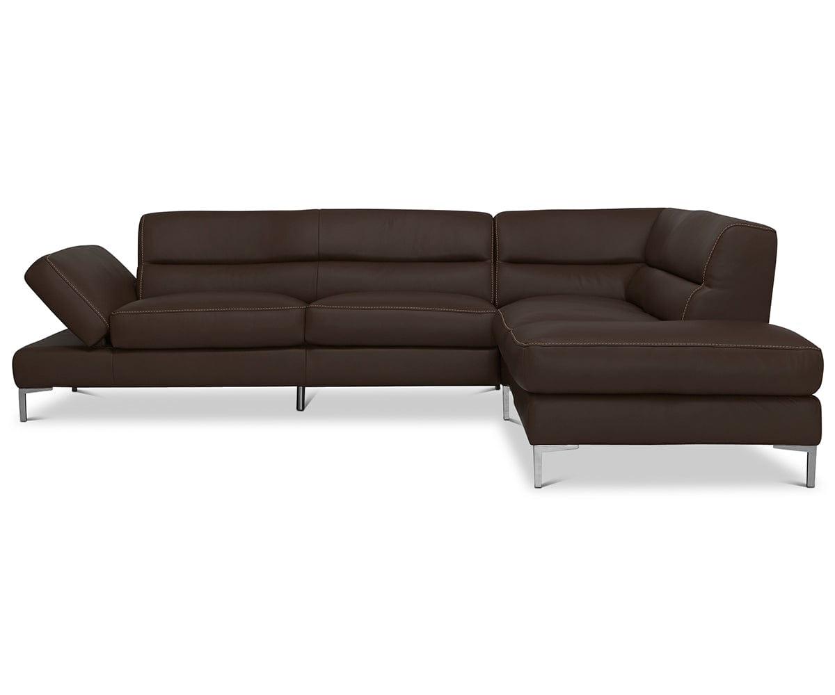 Campsis Leather Right Sectional