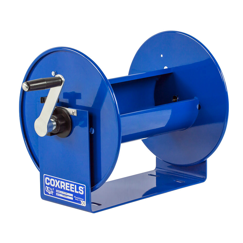 Coxreels 100 Series Compact Hand Crank Lightweight Water and Air Hose Reel， Blue