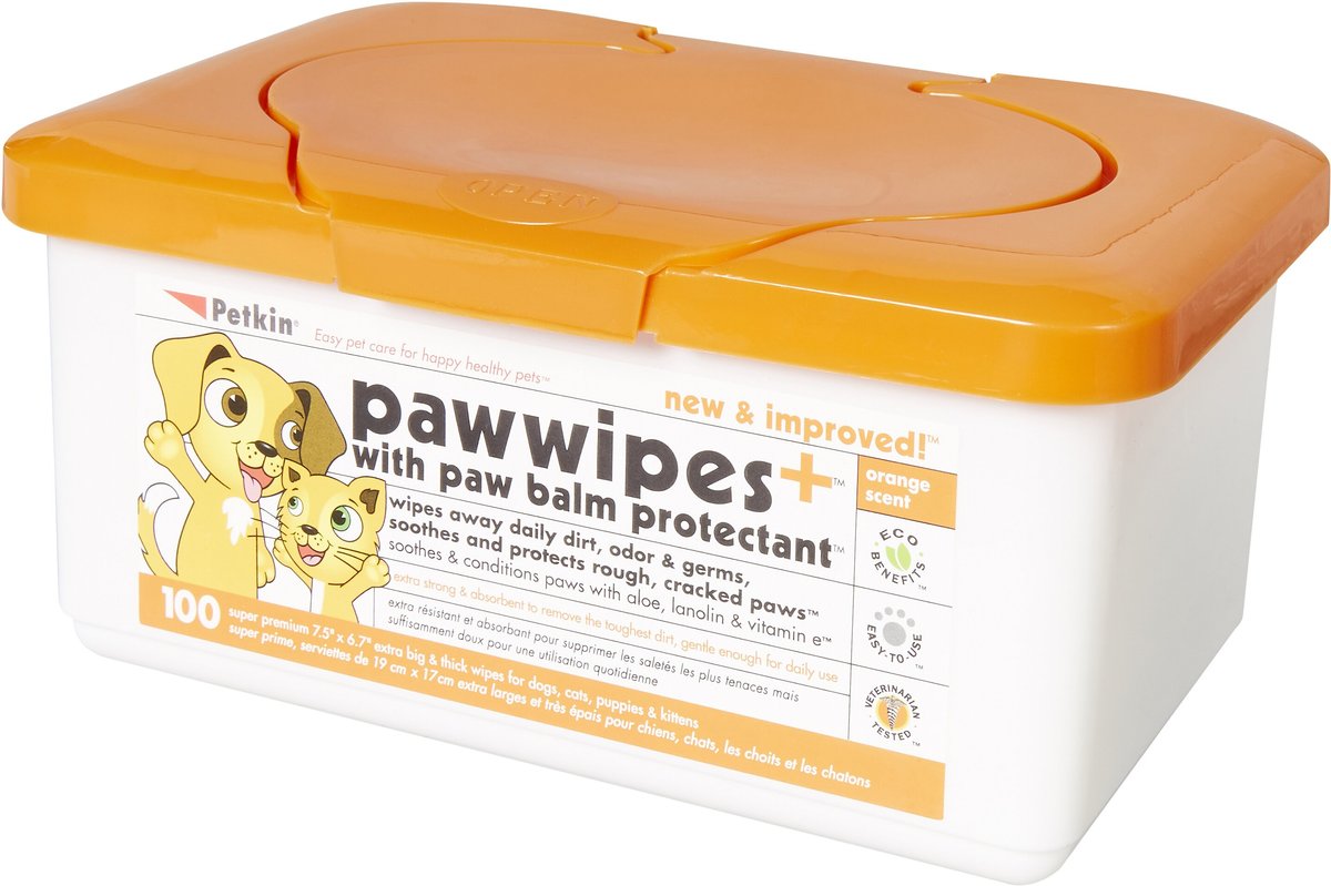 Petkin Dog and Cat Paw Wipes