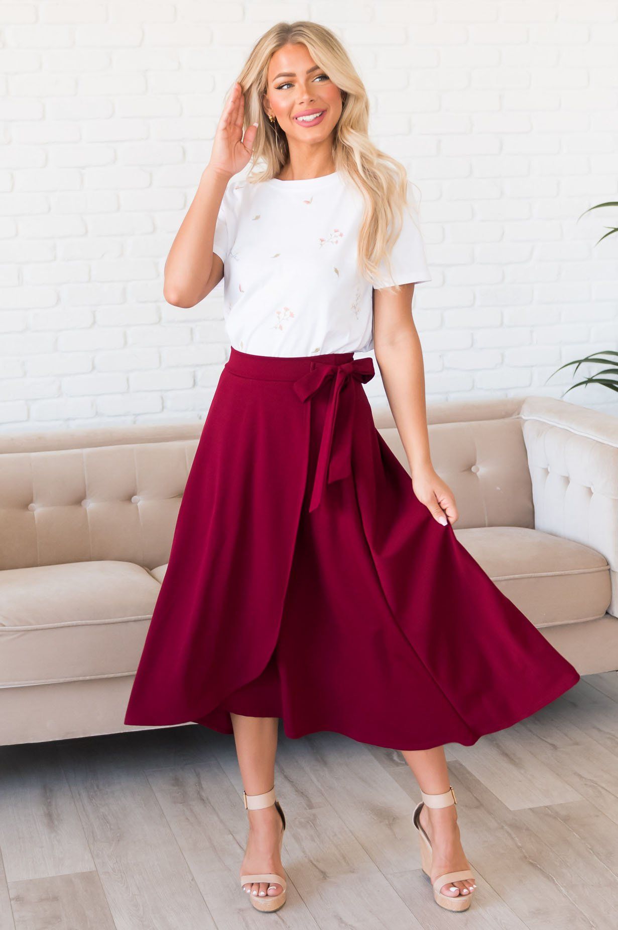 Stand By Our Love Modest Circle Skirt