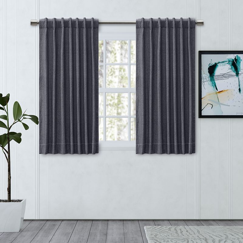 Chevron Triple Lined Rod Pocket W/back Tabs Panel Curtain